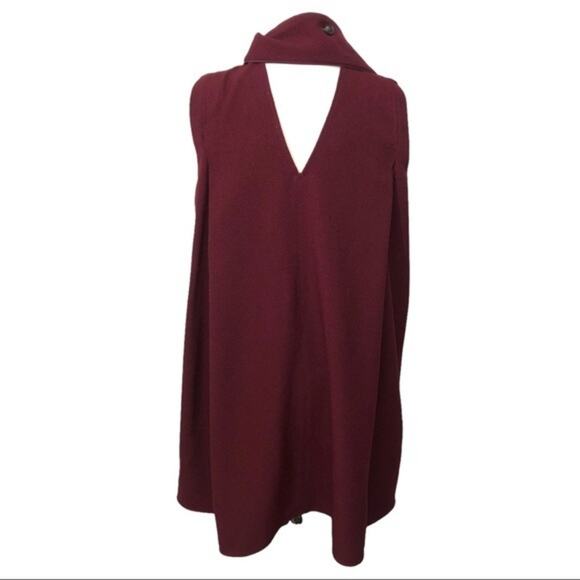 Victoria Beckham Iron Red Burgundy Sleeveless Crepe Mini Dress Size 0 NWT - Picture 5 of 9